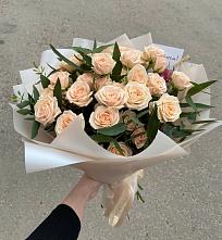 Букет Кремовые розы Латте в Каргаске
