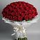 Букет 101 Красная роза Блэк Мэджик в Каргаске