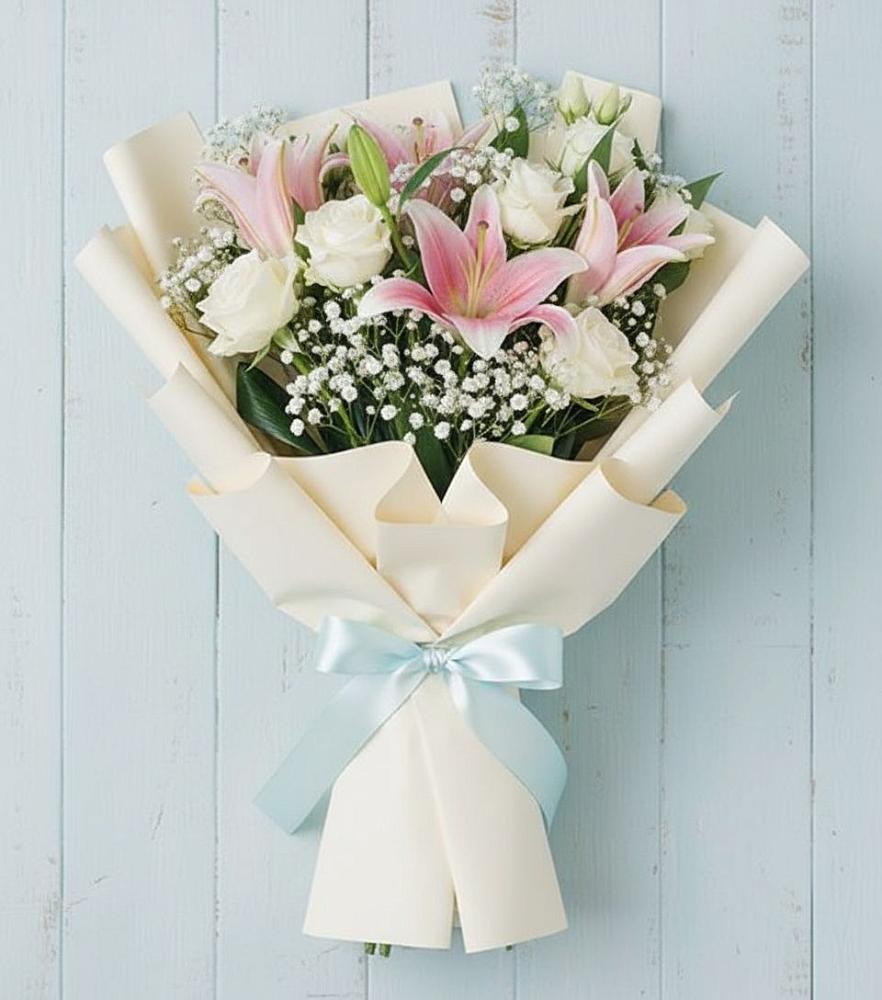 Букет цветов из: Лилии в Каргаске