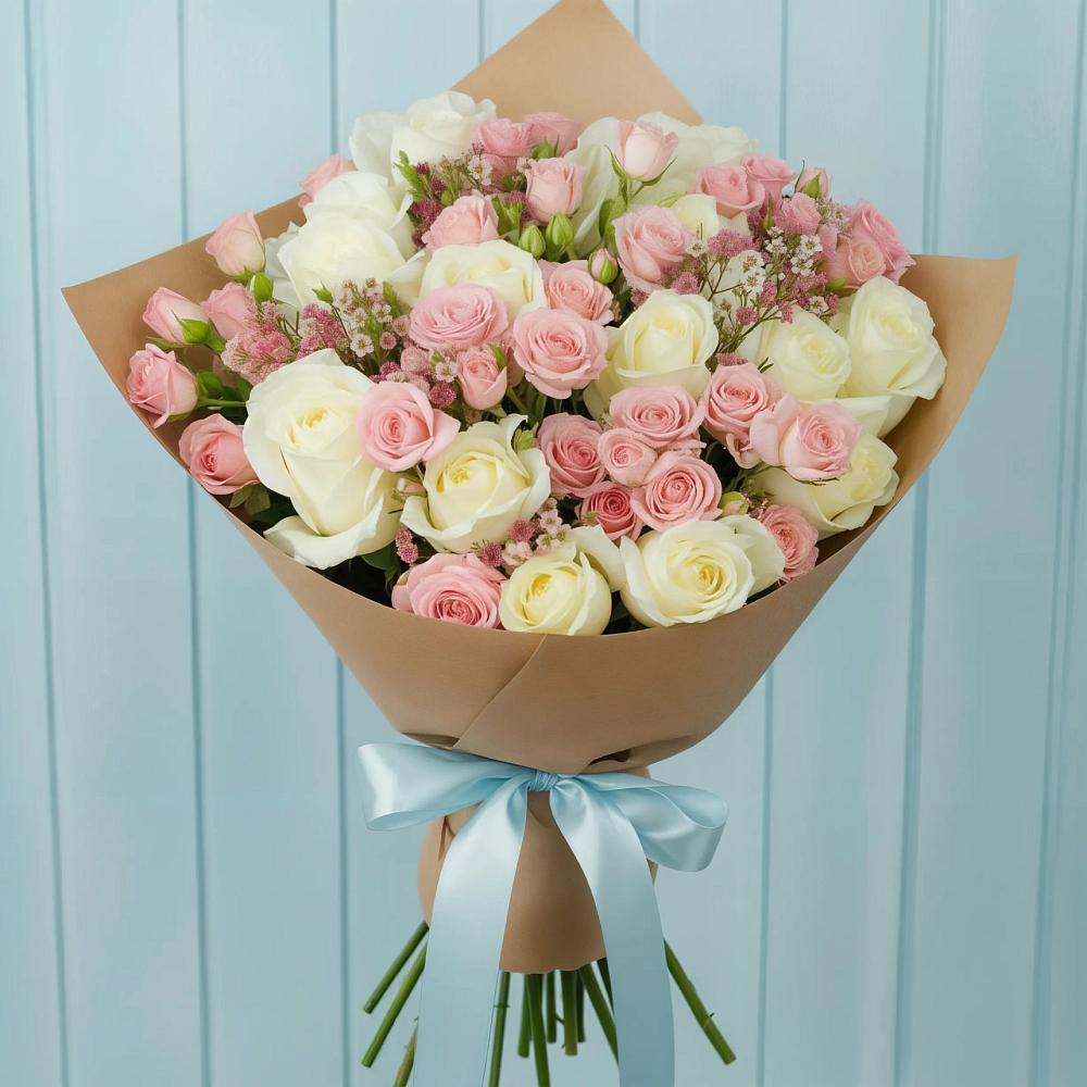 Букет цветов из: Розы в Каргаске