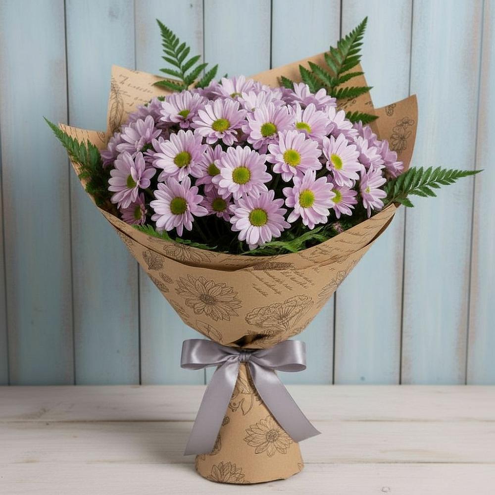 Букет цветов из: Хризантемы в Каргаске