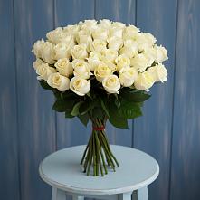 Букет 51 Белая роза Эдлесс Лав #REPLACE_PRED# Каргаске