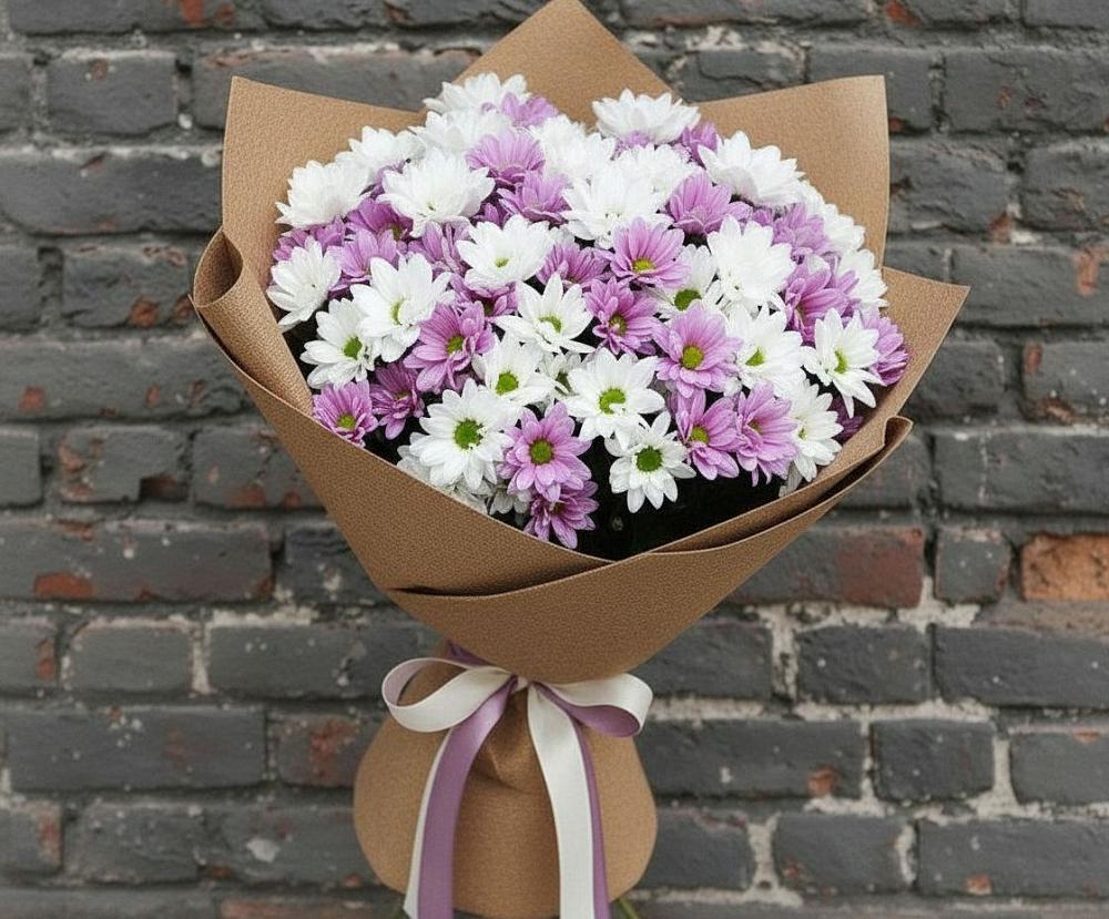 Букет цветов из: Хризантемы в Каргаске