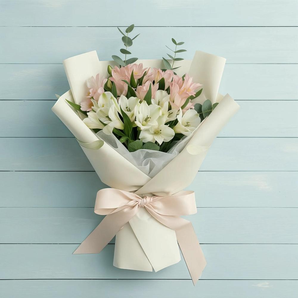 Букет цветов из: Альстромерии в Каргаске