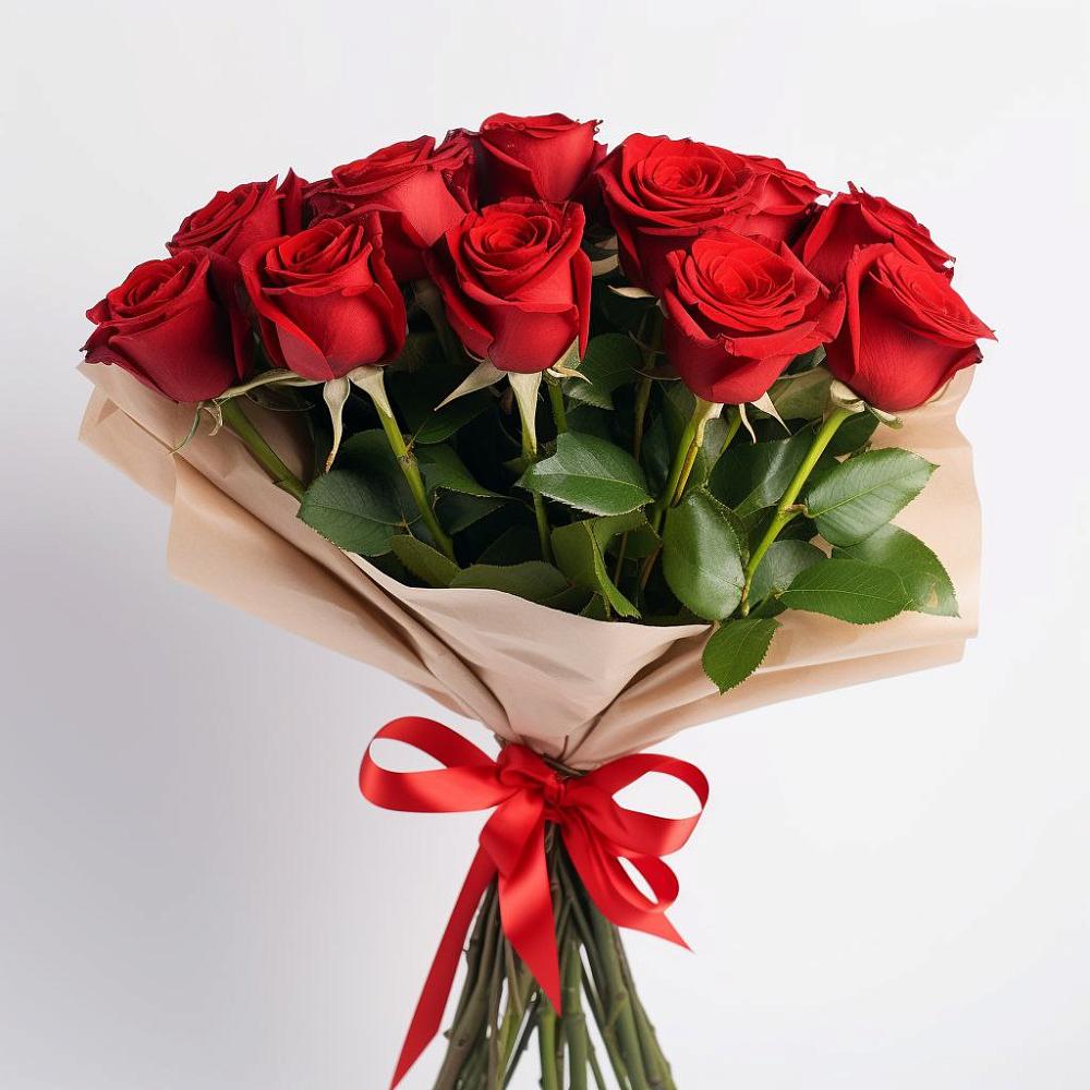 Букет 11 Красных роз Эдлесс Лав в Каргаске
