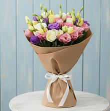 Букет цветов из:  Лизиантусы в Каргаске